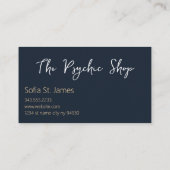 Tarot Card Reader Psychische Palme Lesen Visitenkarte (Rückseite)