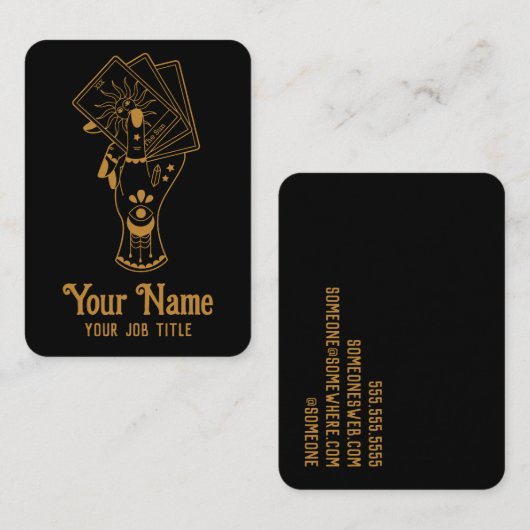 Tarot Card Reader Visitenkarte (Vorne/Hinten)