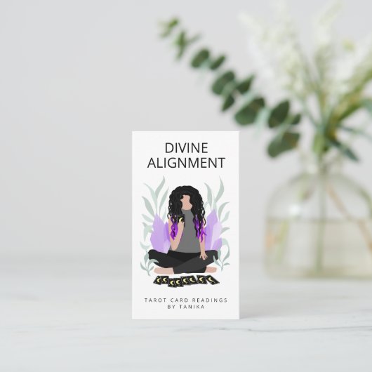 Tarot Card Reader Visitenkarte (Stehend Vorderseite)