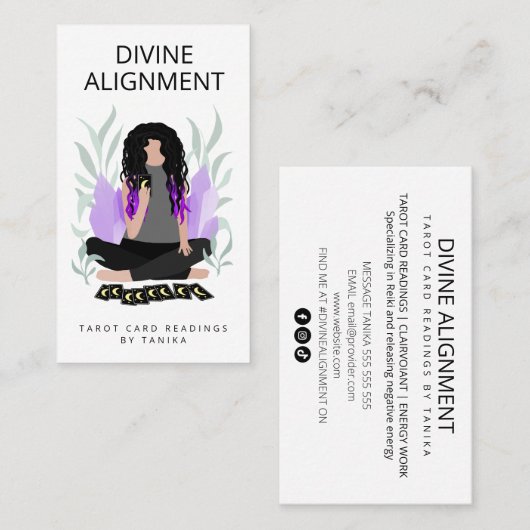 Tarot Card Reader Visitenkarte (Vorne/Hinten)