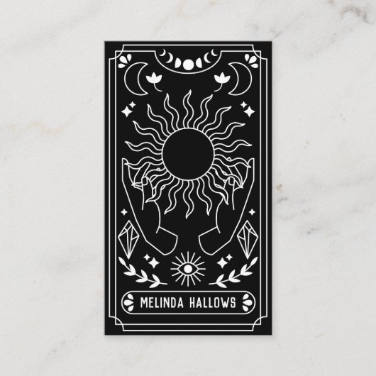 Tarot Card Reader Visitenkarte (Vorderseite)