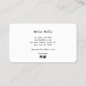 Tarot Card Reader Visitenkarte (Rückseite)