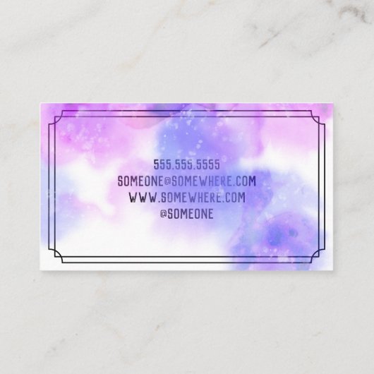 Tarot Card Reader Visitenkarte (Rückseite)