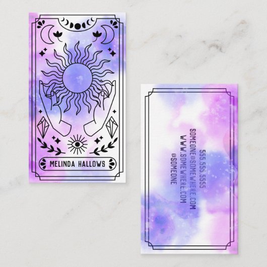 Tarot Card Reader Visitenkarte (Vorne/Hinten)