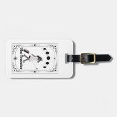 Tarot Card Reisende Astrologie Zodiac Schildkröte  Gepäckanhänger (Vorderseite horizontal)