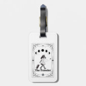 Tarot Card Reisende Astrologie Zodiac Schildkröte  Gepäckanhänger (Rückseite vertikal)