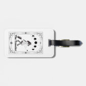 Tarot Card Reisende Astrologie Zodiac Schildkröte  Gepäckanhänger (Rückseite horizontal)