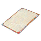 Tarot Card Retro Orange Border Lined Stationierung Notizblock (angewinkelt)