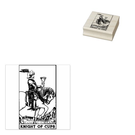 Tarot Card: Ritter der Jungs: Personalisierter Tex Gummistempel (Stempel)