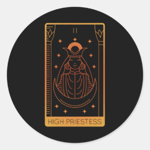 Tarot-Card-Shirts für Frauen wirken hoch Runder Aufkleber