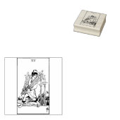 Tarot Card: Sieben Schwerter: 7 Schwerter Gummistempel (Stempel)