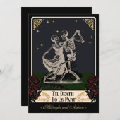 Tarot Card Skelette bis zur Einladung zur Hochzeit (Vorne/Hinten)