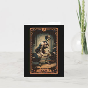 Tarot Card Skelettentoilette Kraftheben Gewicht Karte