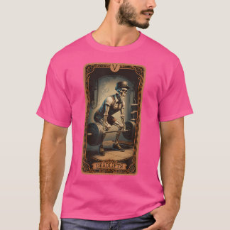 Tarot Card Skelettentoilette Kraftheben Gewicht T-Shirt