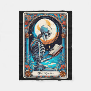 Tarot Card Spooker Lehrer Der Leser Skeletthalle Fleecedecke