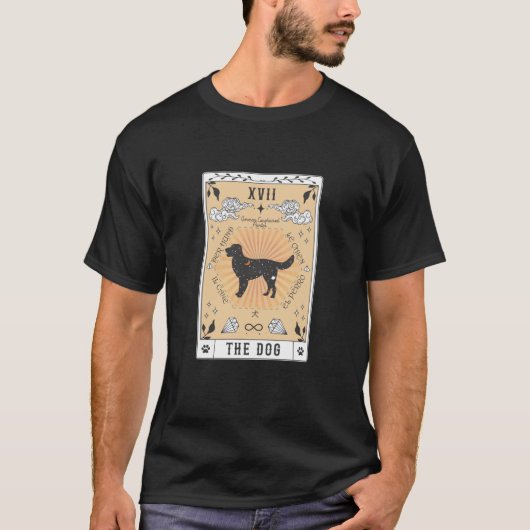 Tarot Card The Dog German Longhaired Pointer Galax T-Shirt (Vorderseite)
