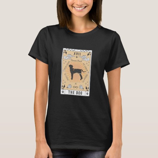 Tarot Card The Dog Hanover Hound Celestial Space G T-Shirt (Vorderseite)