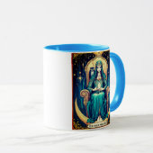 Tarot Card, the High Priestess 2 Tasse (VorderseiteRechts)