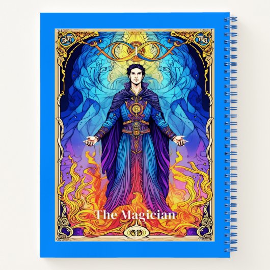 Tarot Card The Magician Journal Notizblock (Rückseite)