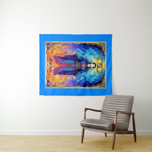 Tarot Card The Magician Wandteppich (Beispiel (Horizontal))