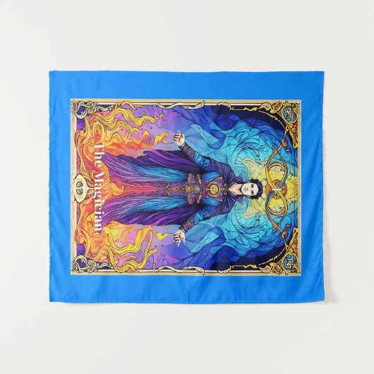 Tarot Card The Magician Wandteppich (Vorderseite (Horizontal))