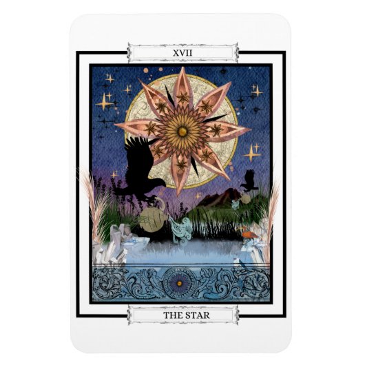 Tarot Card "The Star" Magnet (Vertikal)