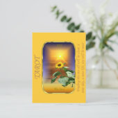 Tarot Card - The Sun Postkarte (Stehend Vorderseite)