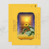 Tarot Card - The Sun Postkarte (Vorne/Hinten)