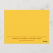 Tarot Card - The Sun Postkarte (Rückseite)