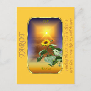 Tarot Card - The Sun Postkarte