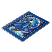 Tarot Card, the World, in Deep Blue Notizblock (Linke Seite)