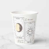 Tarot Cards | BRAUTPARTY | Hochzeit | Liebhaber Pappbecher (Vorderseite)