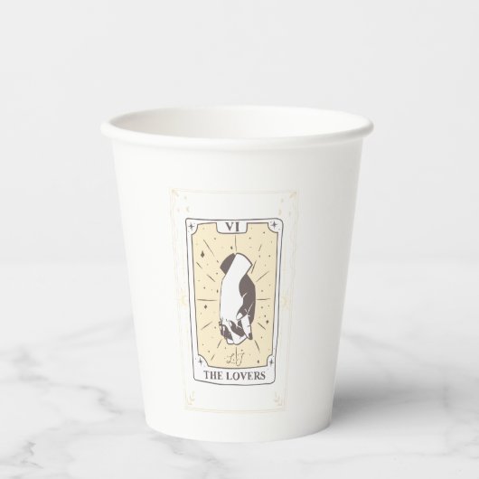 Tarot Cards | BRAUTPARTY | Hochzeit | Neutrale Pappbecher (Vorderseite)