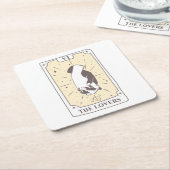Tarot Cards | BRAUTPARTY | Hochzeit | Neutrale Rechteckiger Pappuntersetzer (angewinkelt)
