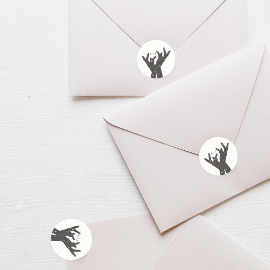 Tarot Cards | BRAUTPARTY | Hochzeit | Neutrale Runder Aufkleber