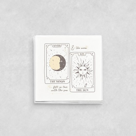 Tarot Cards | BRAUTPARTY | Hochzeit | Neutrale Serviette