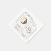 Tarot Cards | BRAUTPARTY | Hochzeit | Neutrale Serviette (Ecke)