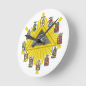 Tarot Cards Fortune Teller Clock Runde Wanduhr (Winkel)