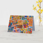 tarot cards greeting card karte (Gelbe Blume)