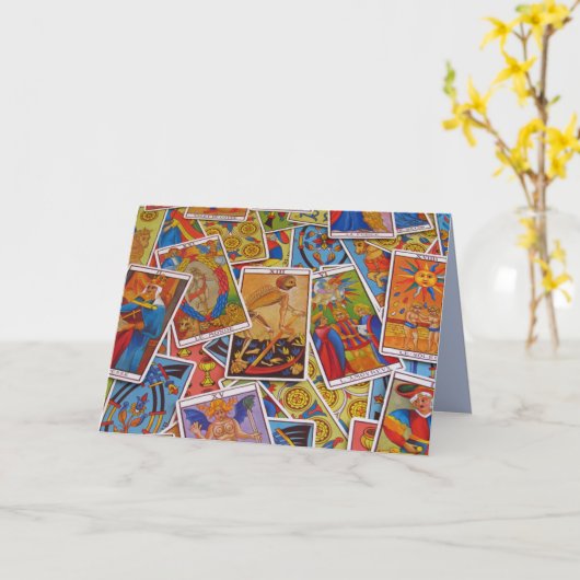 tarot cards greeting card karte (Gelbe Blume)