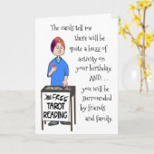 Tarot Cards Lesen lustige Geburtstagskarte Karte (Gelbe Blume)