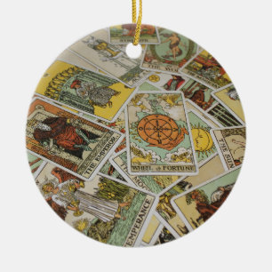 Tarot Cards Muster Wahrsager Keramik Ornament