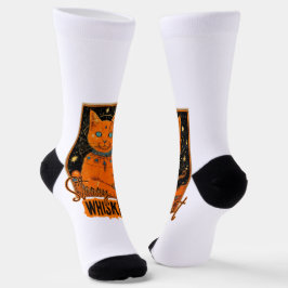 Tarot Cards & Orange Cat | Kosmic Vibes Socken