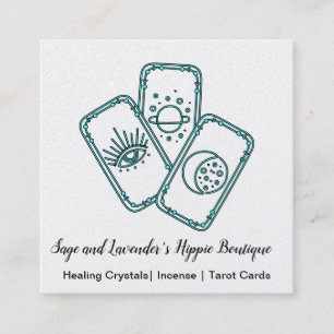 Tarot Cards Quadratische Visitenkarte