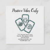 Tarot Cards Quadratische Visitenkarte (Rückseite)