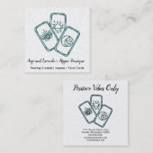 Tarot Cards Quadratische Visitenkarte (Vorne/Hinten)