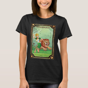 Tarot Cards Stärke Löwe Occult Fortune Plate T-Shirt