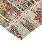 Tarot Cards Tablecloth Runner - Vintages Tarot Kurzer Tischläufer (Ecke)
