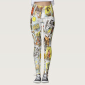 Tarot Cards Yoga Legging Leggings (Vorderseite)