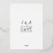 Tarot Celestial Wedding Zodiac Signs Evil Eye Moon Folieneinladung (Rückseite)